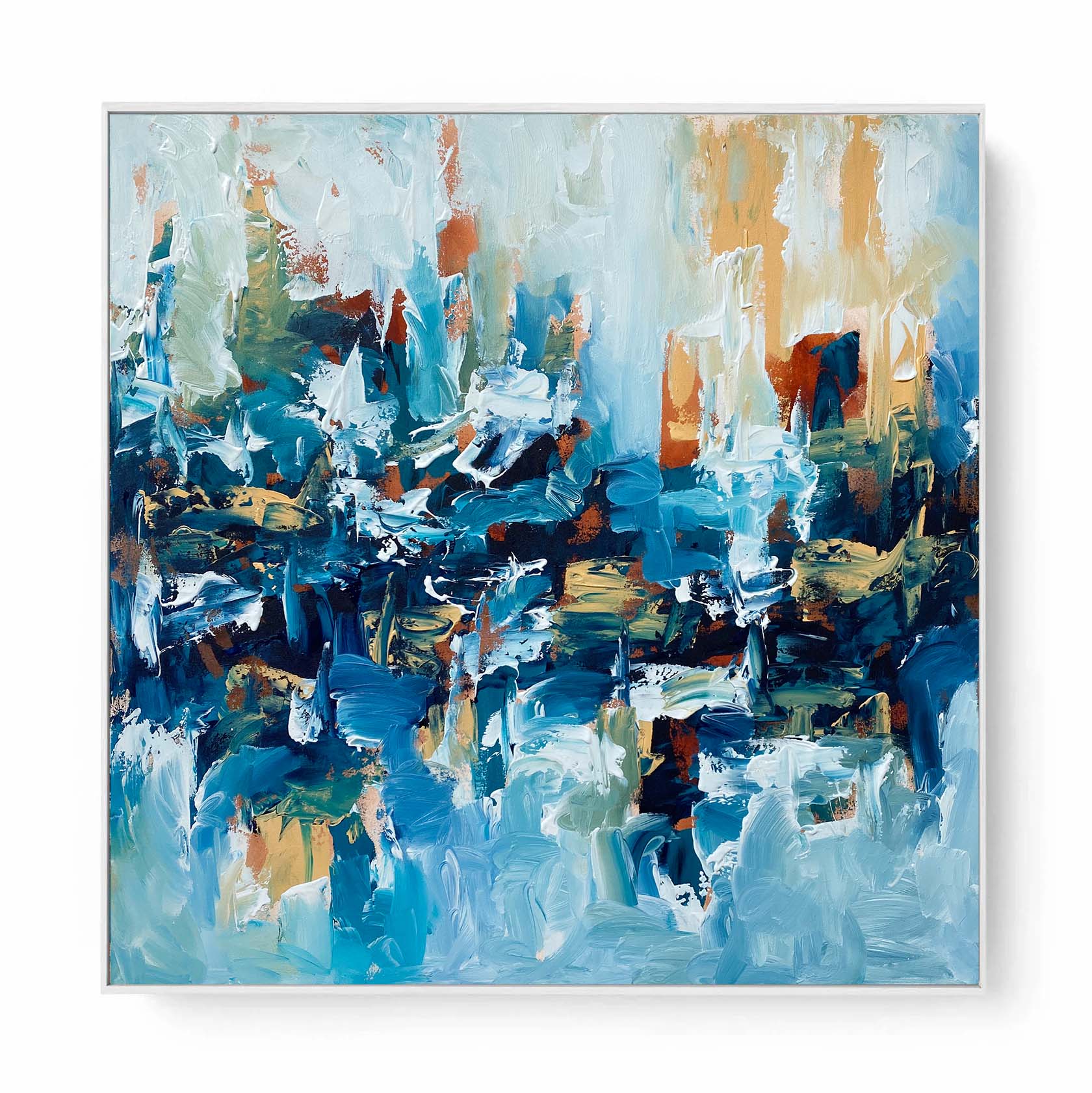 Guide The Way - Original Painting-framed-Painting-Abstract House