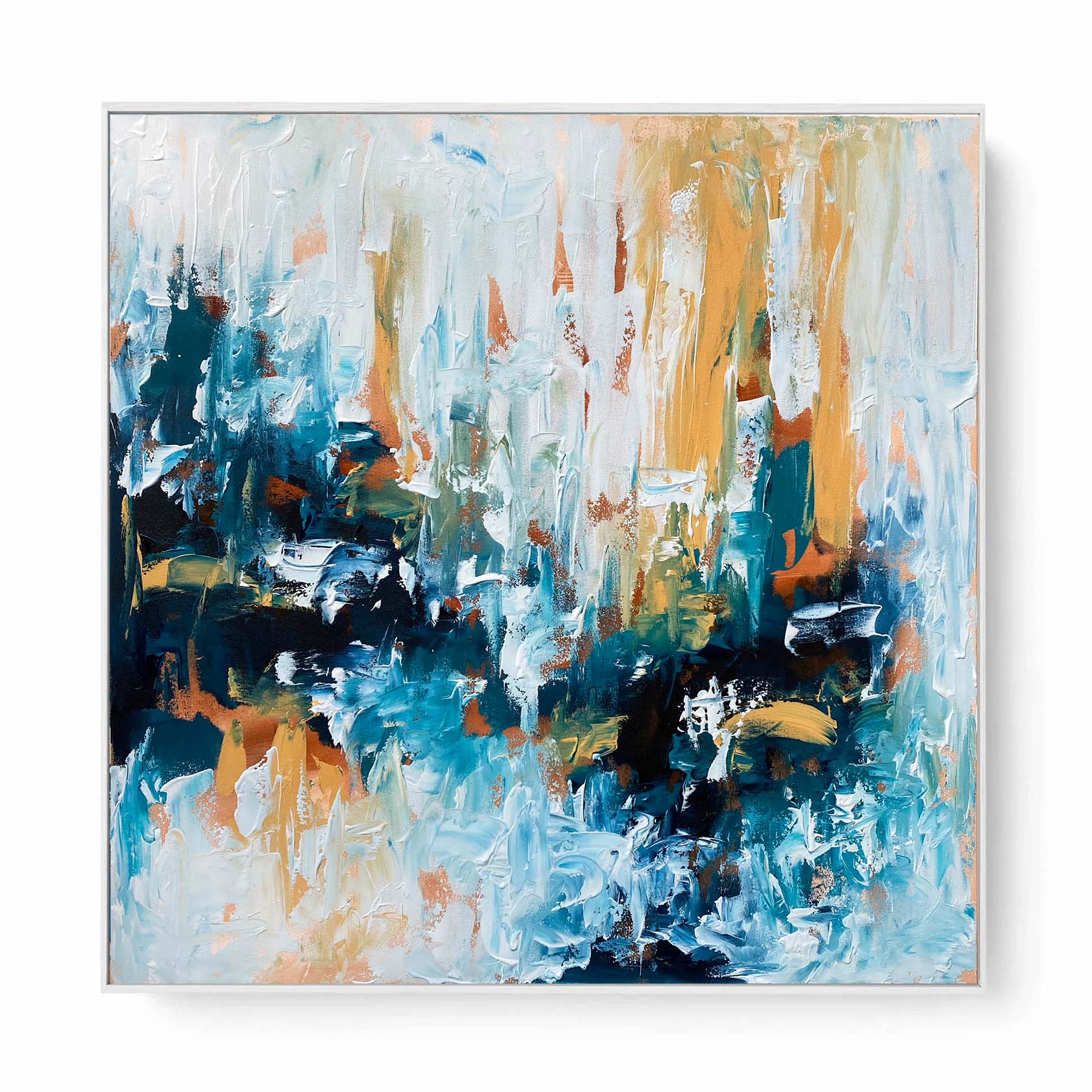 Light Up The Day - Original Painting-framed-Painting-Abstract House