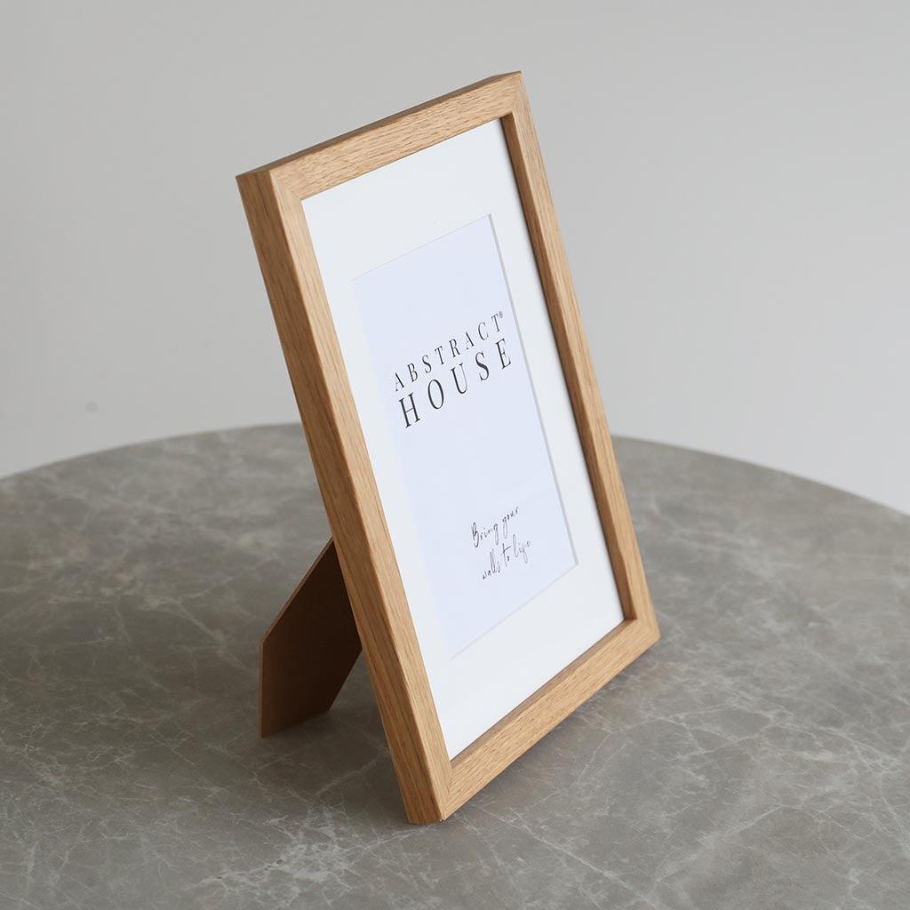 Freestanding Oak Wooden Picture Frame 21x30cm Oak Picture Frames - Abstract House