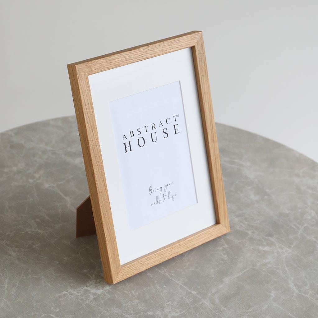 Freestanding Oak Wooden Picture Frame 21x30cm Oak Picture Frames - Abstract House