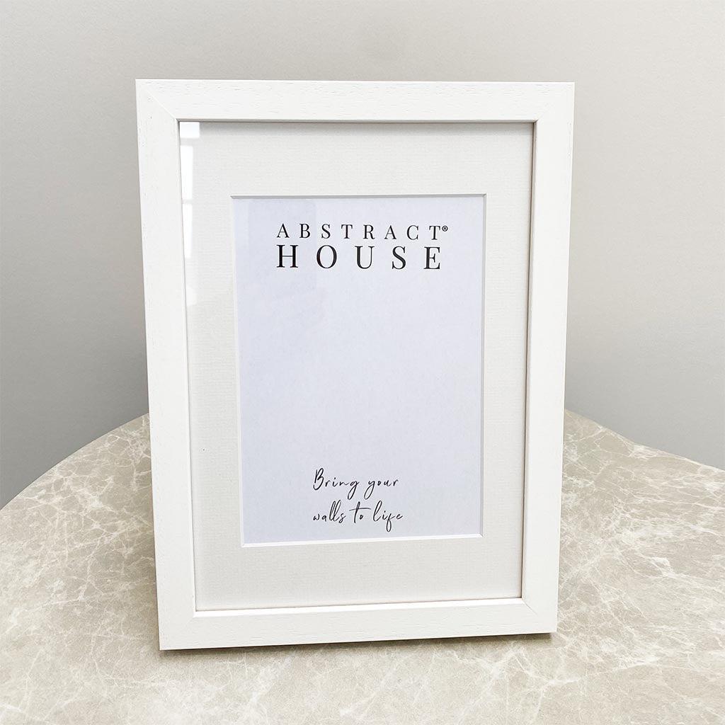 Freestanding White Wooden Picture Frame 21x30cm White Picture Frames - Abstract House