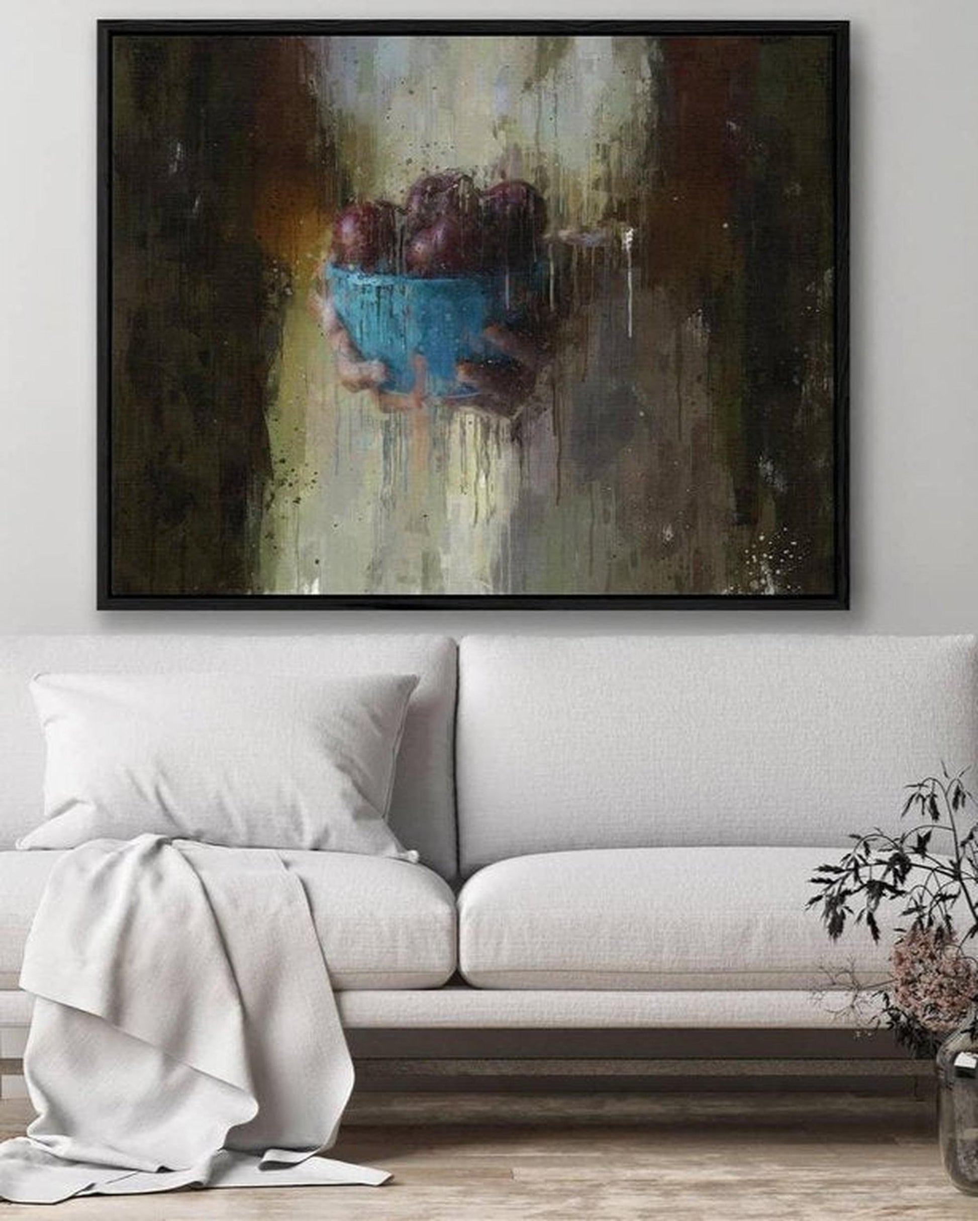 Fruit Oil Painting Framed Canvas