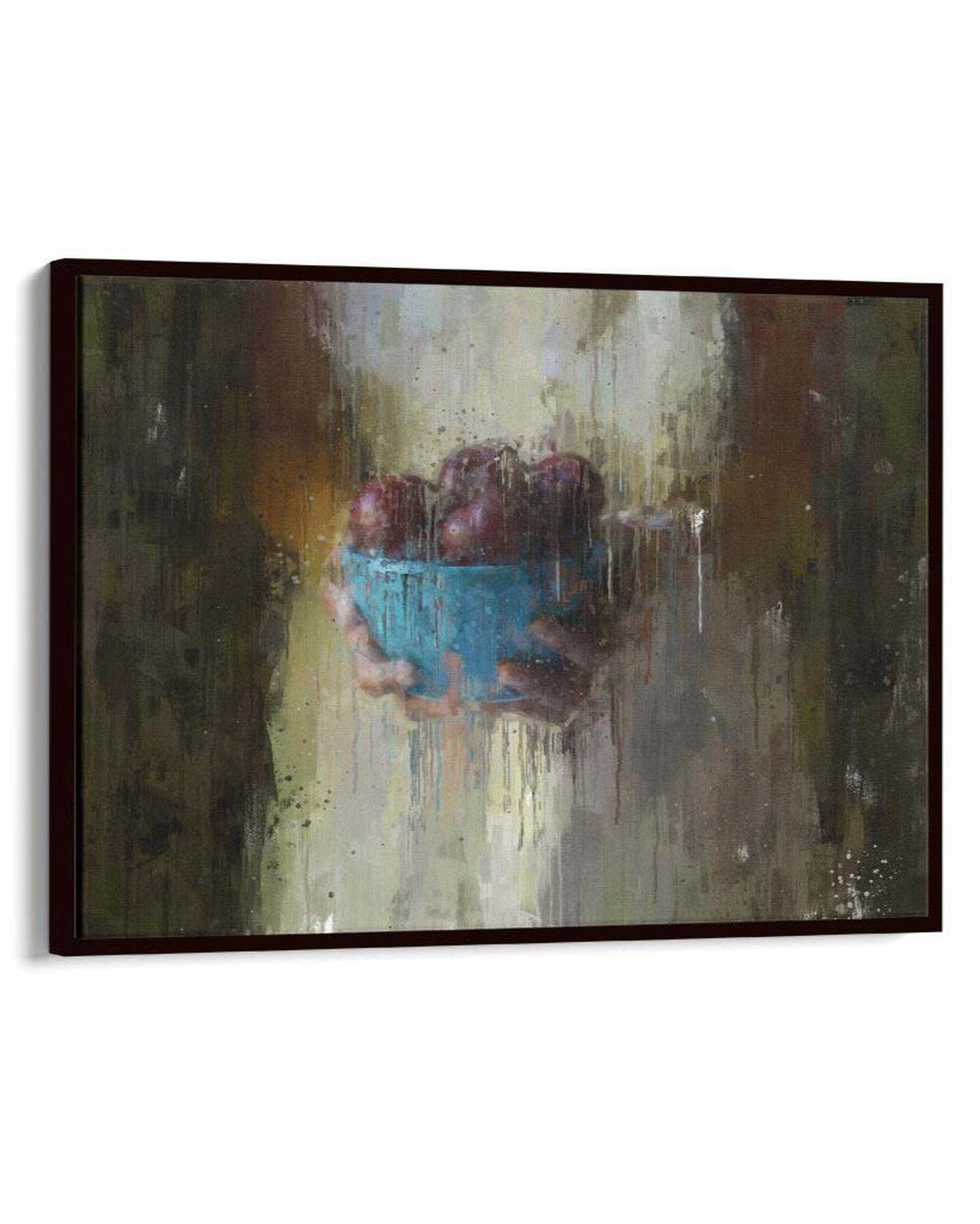 Fruit Oil Painting Framed Canvas-Abstract House