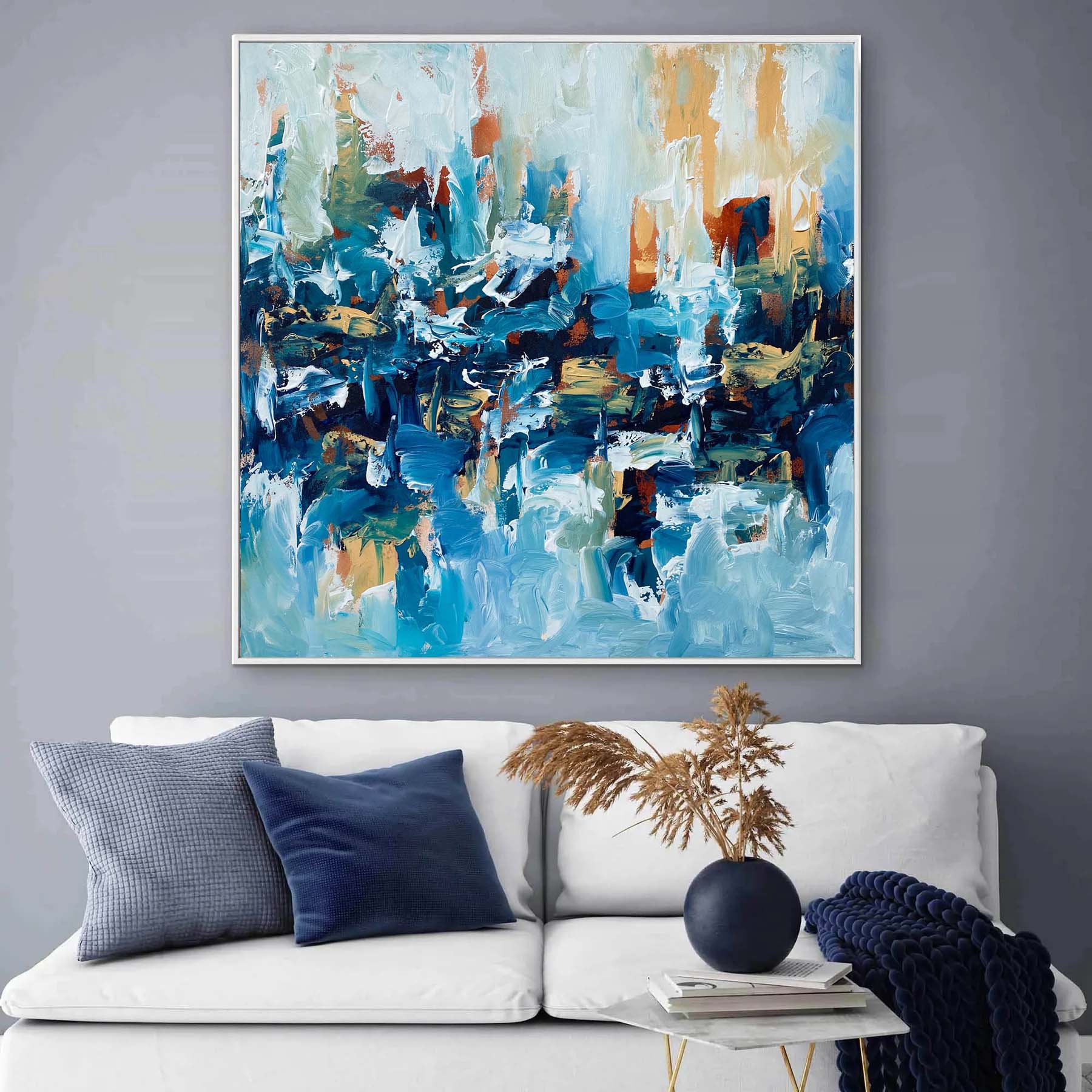 Guide The Way - Original Painting-framed-Painting-Abstract House