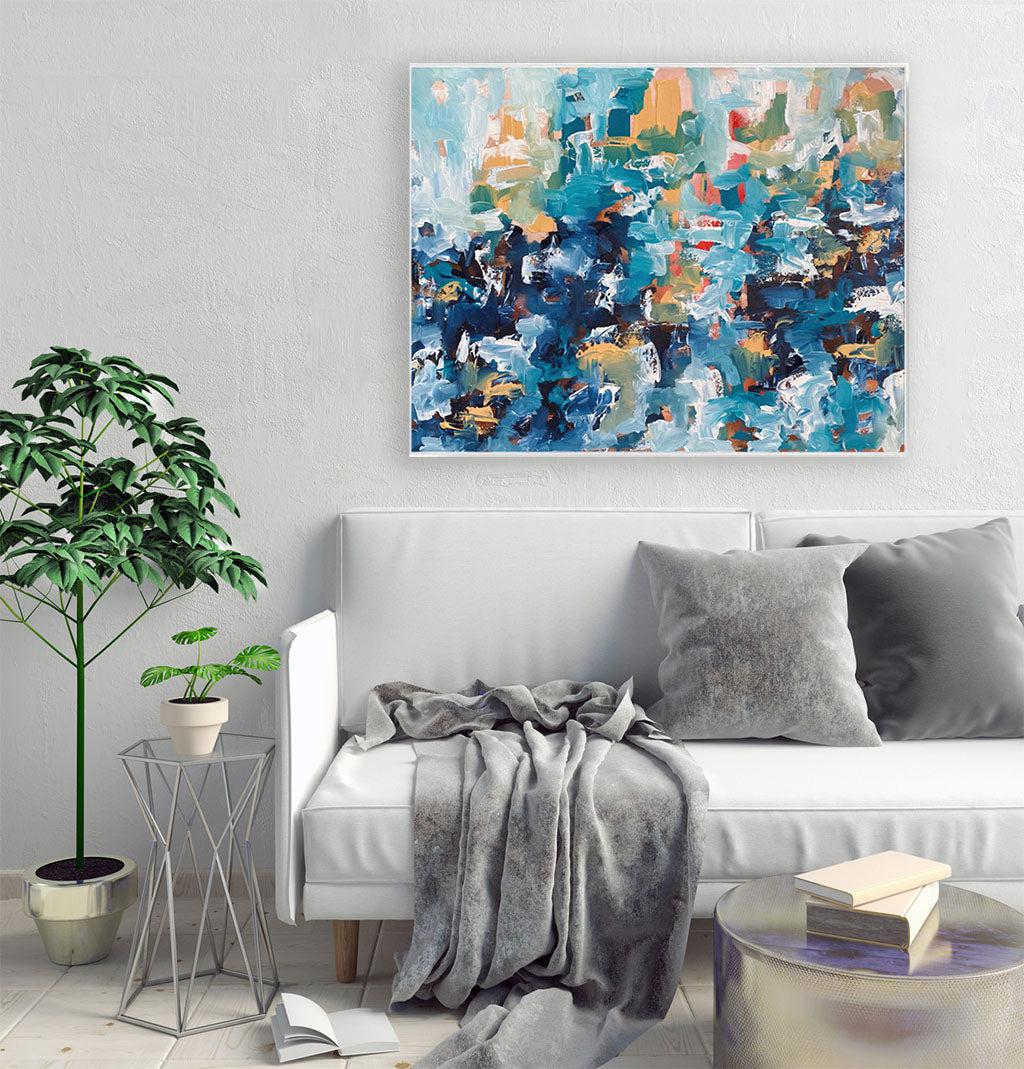 Hanging Gardens 6 - 120x90 cm - Original Painting Painting - Abstract House