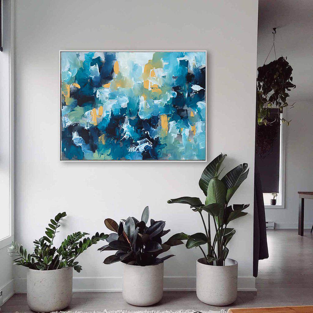 I Found You - 120x90 cm - Original Painting Painting - Abstract House