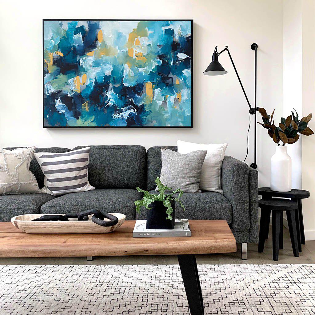I Found You - 120x90 cm - Original Painting Painting - Abstract House
