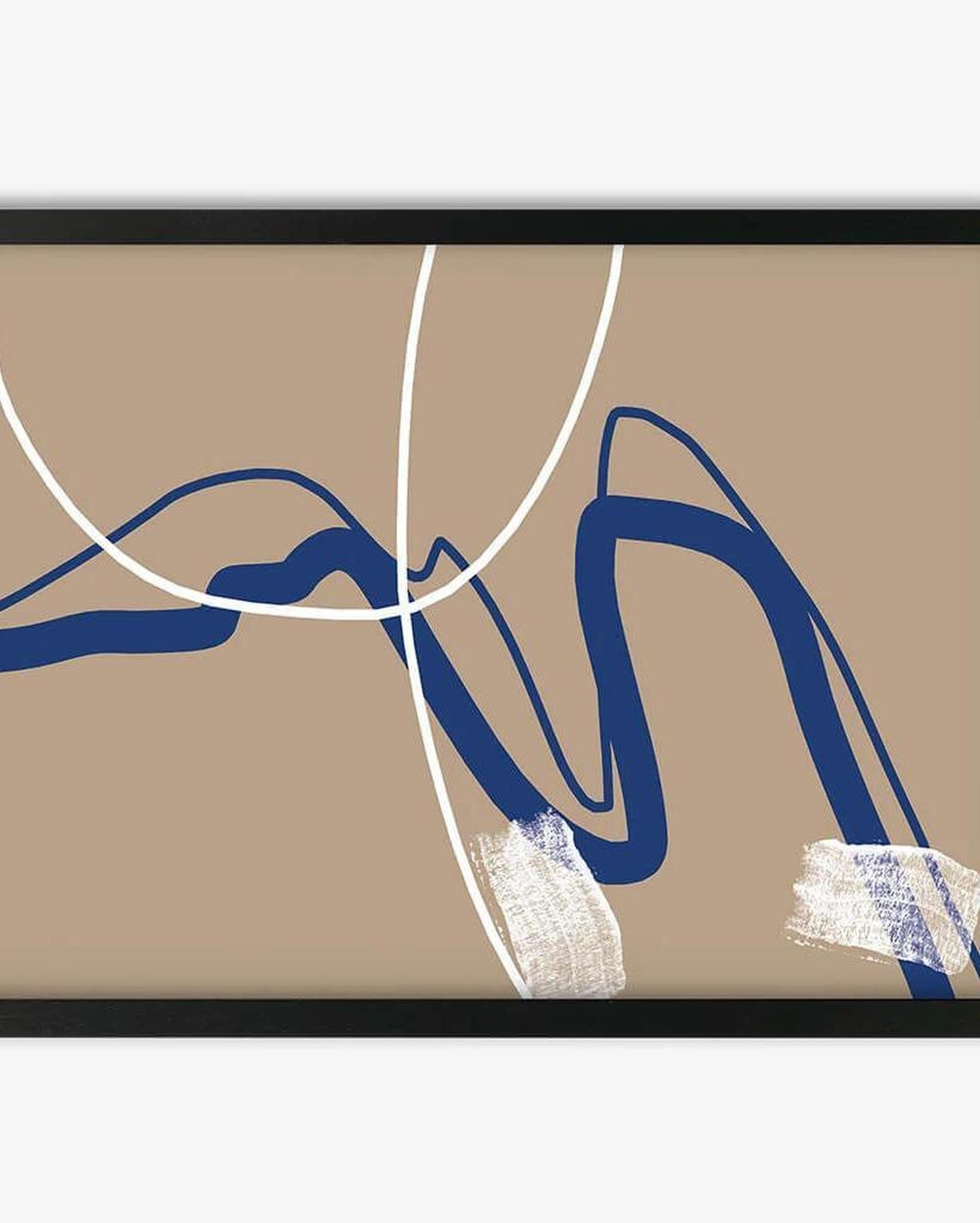 Abstract Neutral Notes Framed Print-framed-Wall Art Print-Abstract House