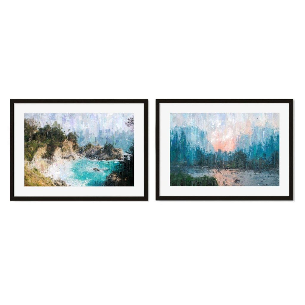 Impressionist Coastal Scene - Print Set Of 2