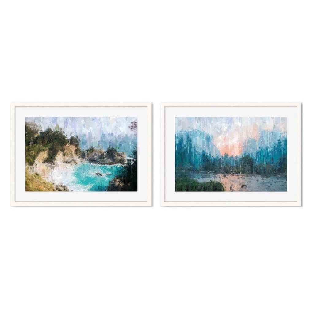 Impressionist Coastal Scene - Print Set Of 2