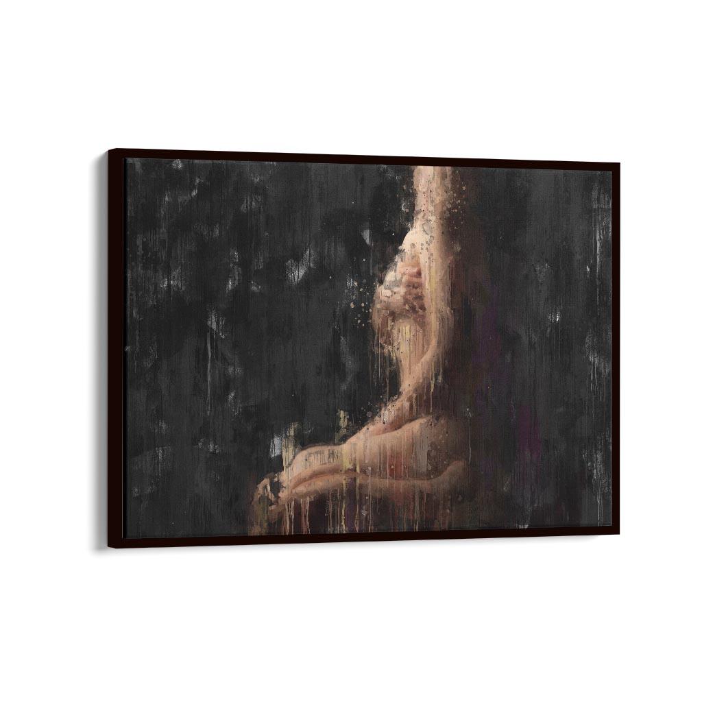 Impressionist Fine Art Nude Painting Canvas Print-Abstract House