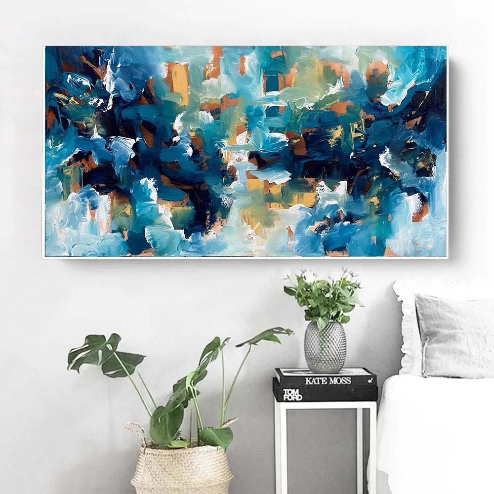 The Morning After - Original Painting-framed-Painting-Abstract House