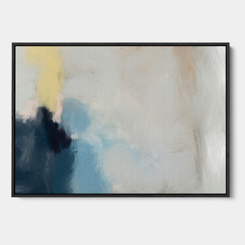 Brushed Haze Framed Canvas-framed-Canvas Prints-Abstract House