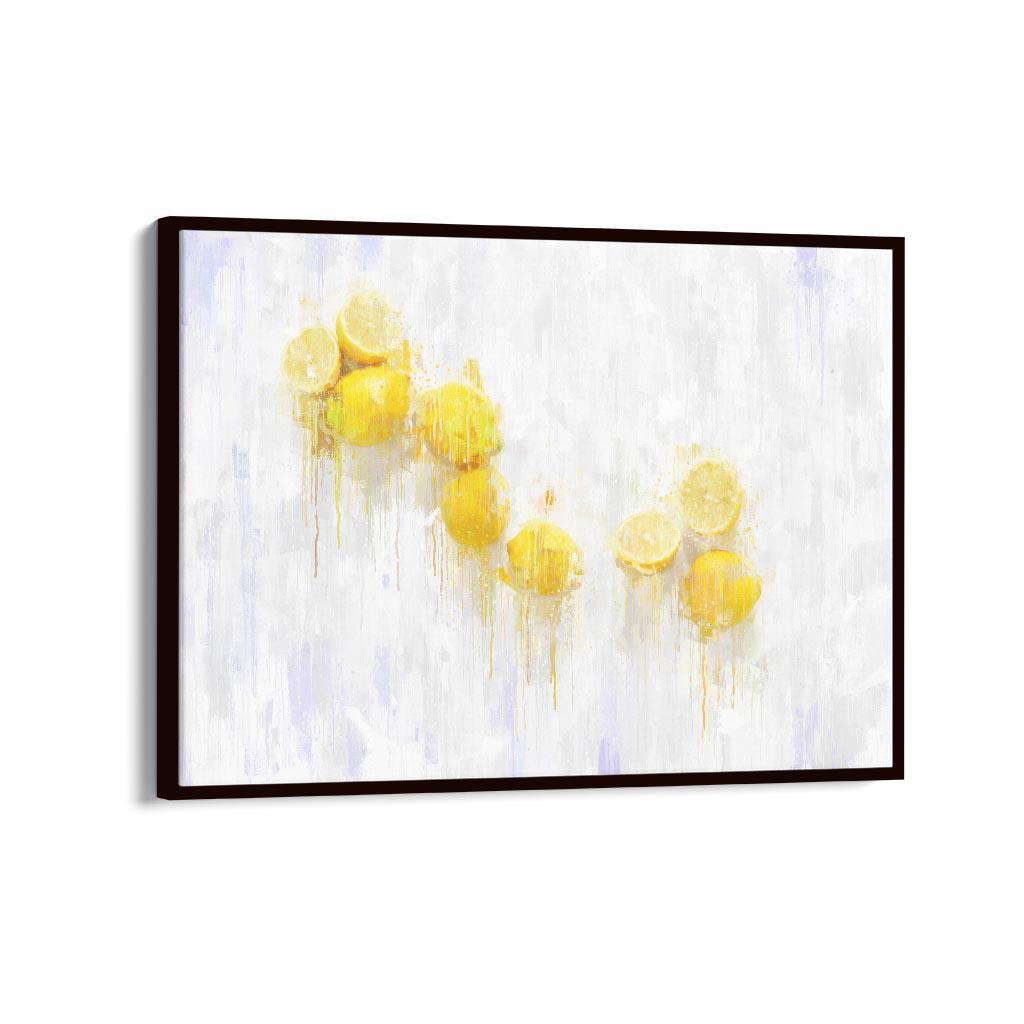 Lemons Still Life Fine Art Painting Canvas Print-Abstract House