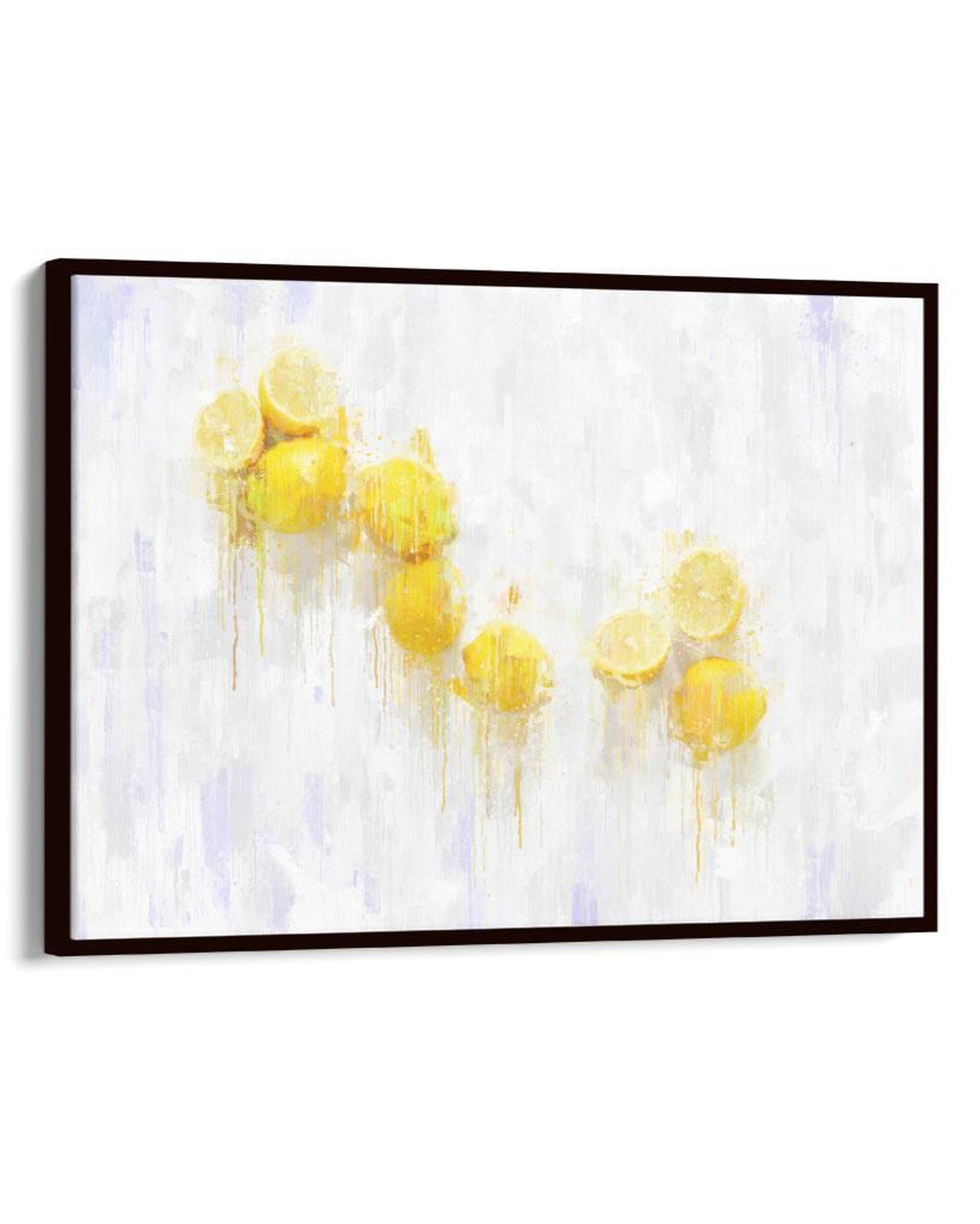 Lemons Still Life Fine Art Painting Framed Canvas-Abstract House