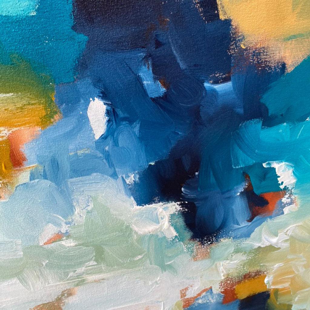 Liberty - 120x50 cm - Original Painting Painting - Abstract House