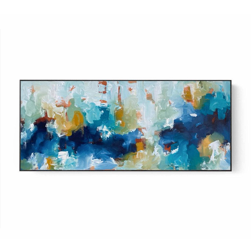 Liberty - 120x50 cm - Original Painting Painting - Abstract House