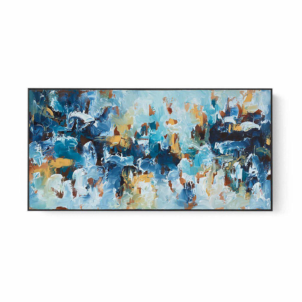 Lost In The City Lights - 150x76 cm - Original Painting Painting - Abstract House