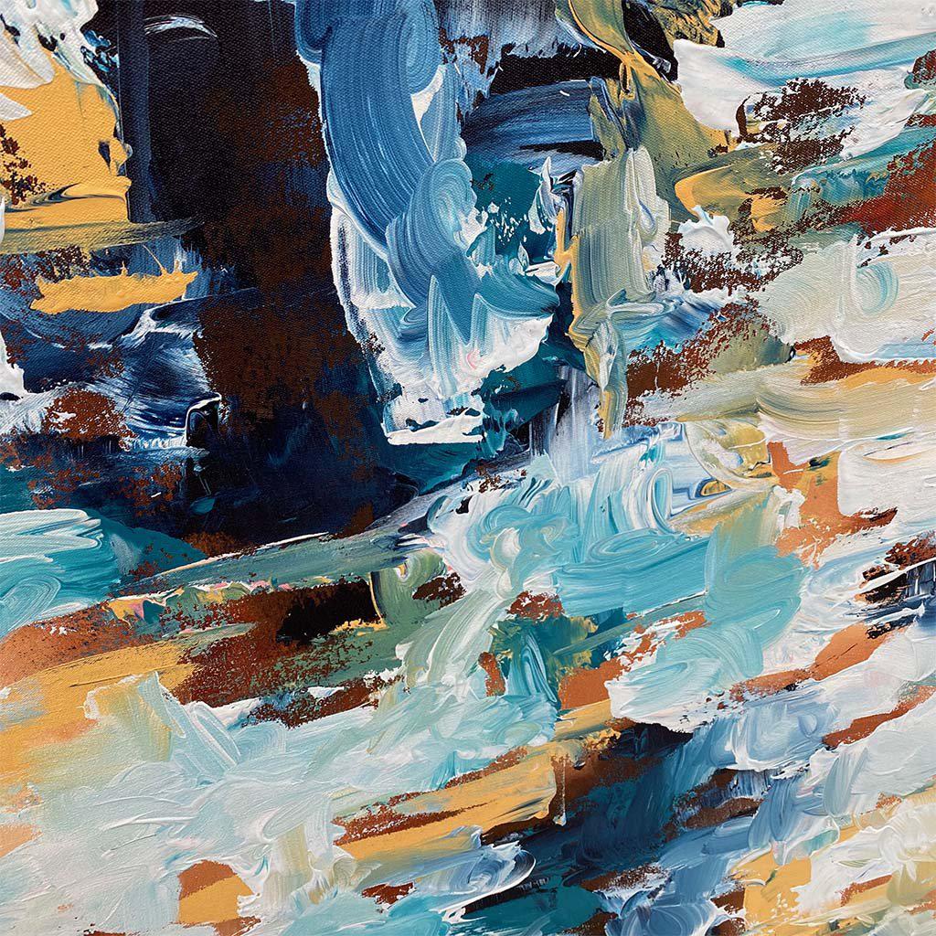 Lost In The City Lights - 150x76 cm - Original Painting Painting - Abstract House