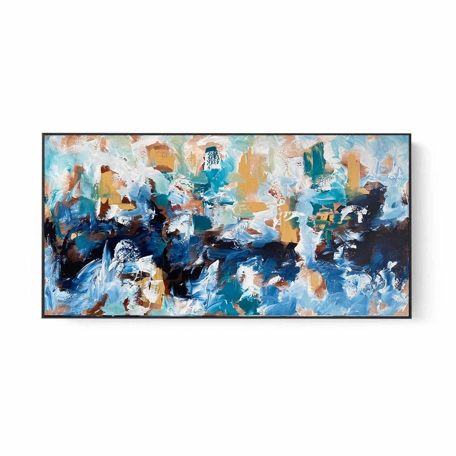 Marching In Time 2 - Original Painting Painting - Abstract House