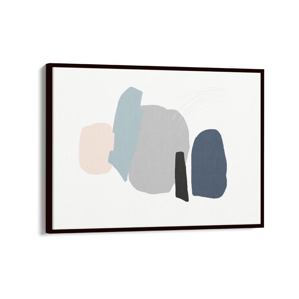 Minimal Pastel Colours Canvas Print-Abstract House