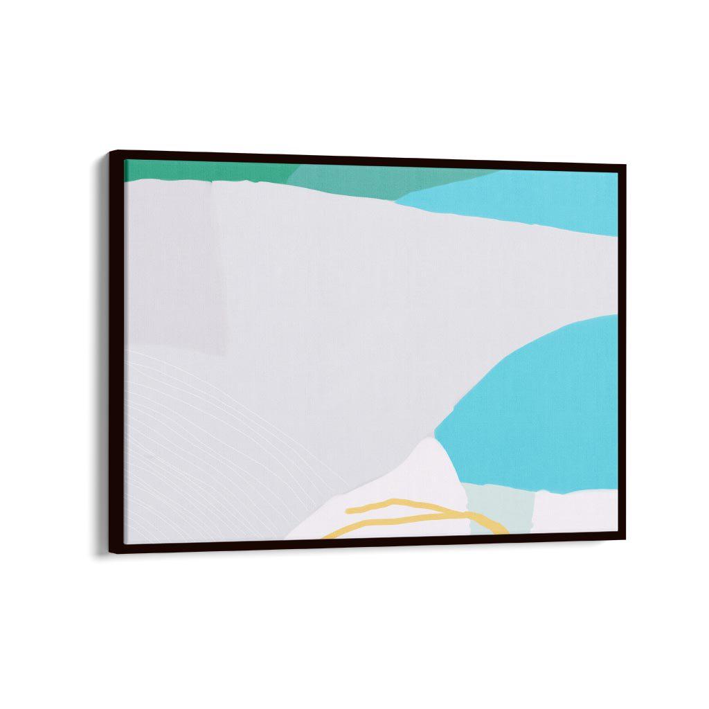 Modern Abstract Mountain Canvas Print-Abstract House