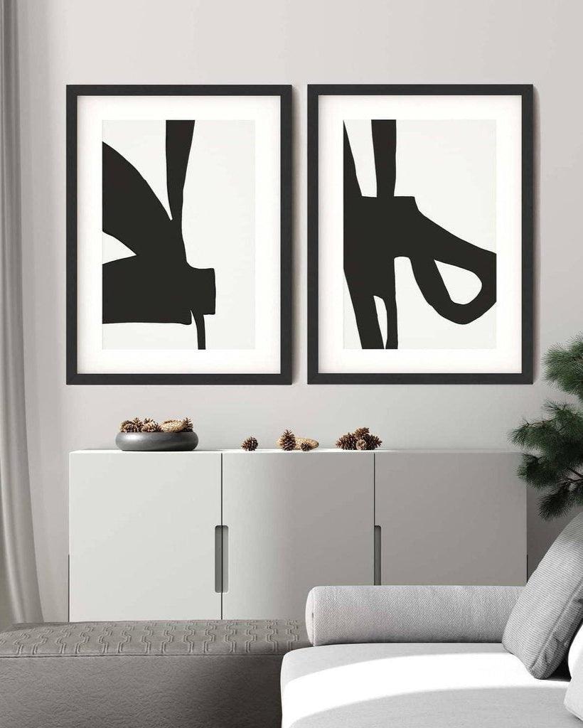 Modern Monochrome - Print Set Of 2