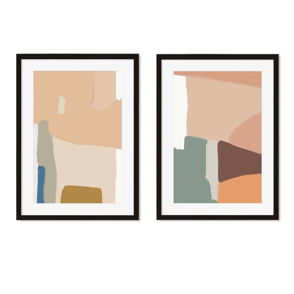 Modern Shapes - Print Set Of 2