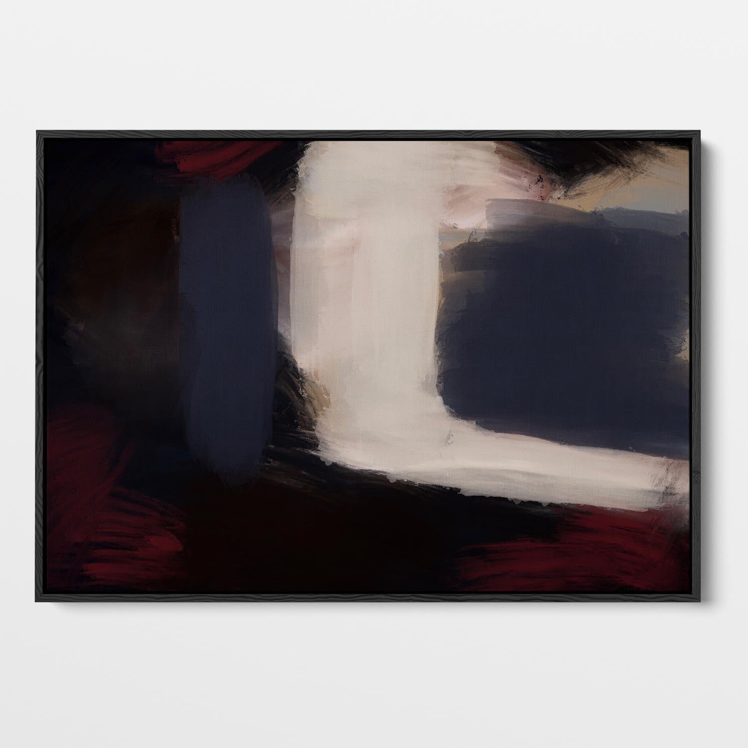 Fading Crimson Framed Canvas-framed-Canvas Prints-Abstract House