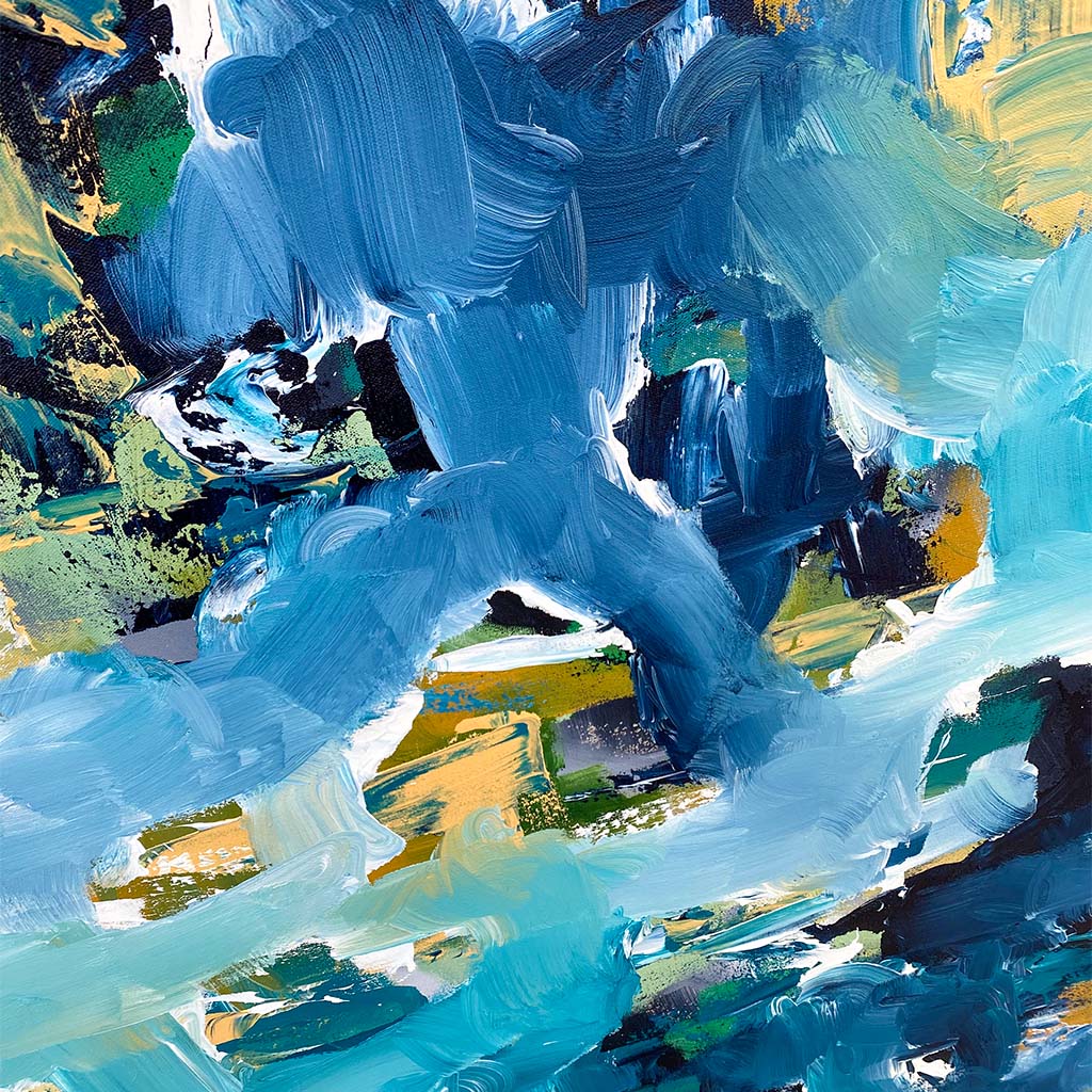 Moonflower - Original Painting Painting - Abstract House