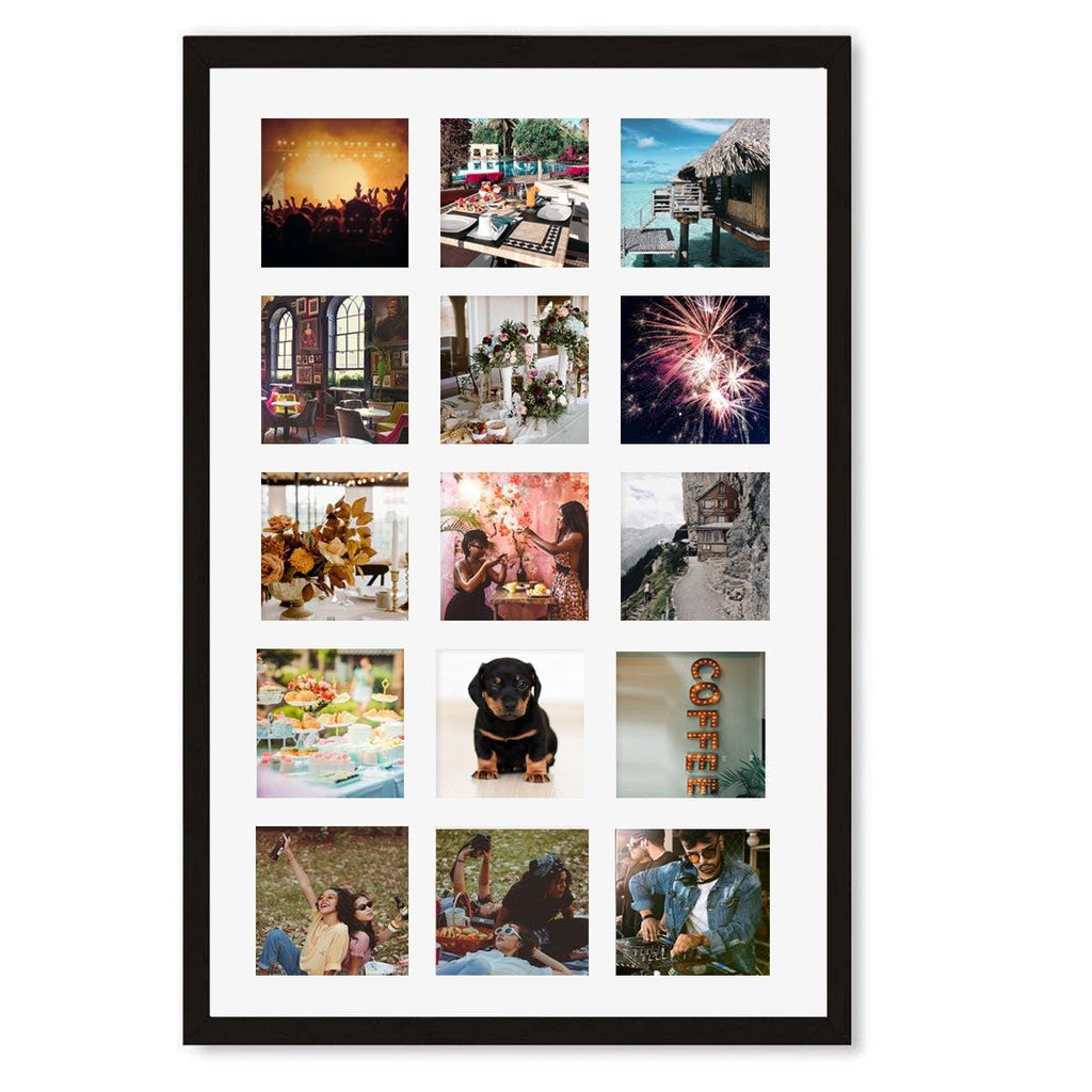 Multi Aperture Photo Frame Collage 64x40 cm Print Your Photo - Abstract House