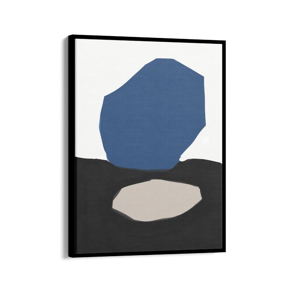Navy & Black Design Canvas Print-Abstract House
