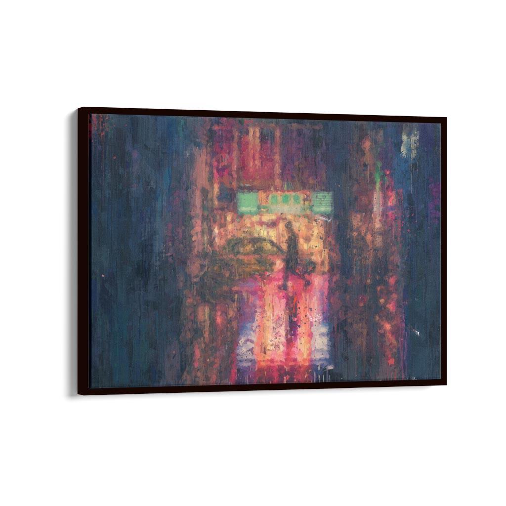 New York Alley Painting Canvas Print-Abstract House