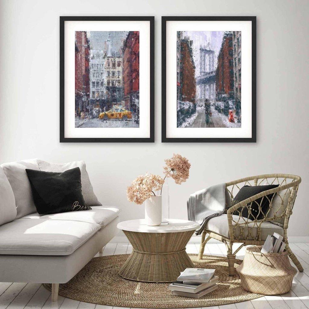 New York City Impressionist - Print Set Of 2