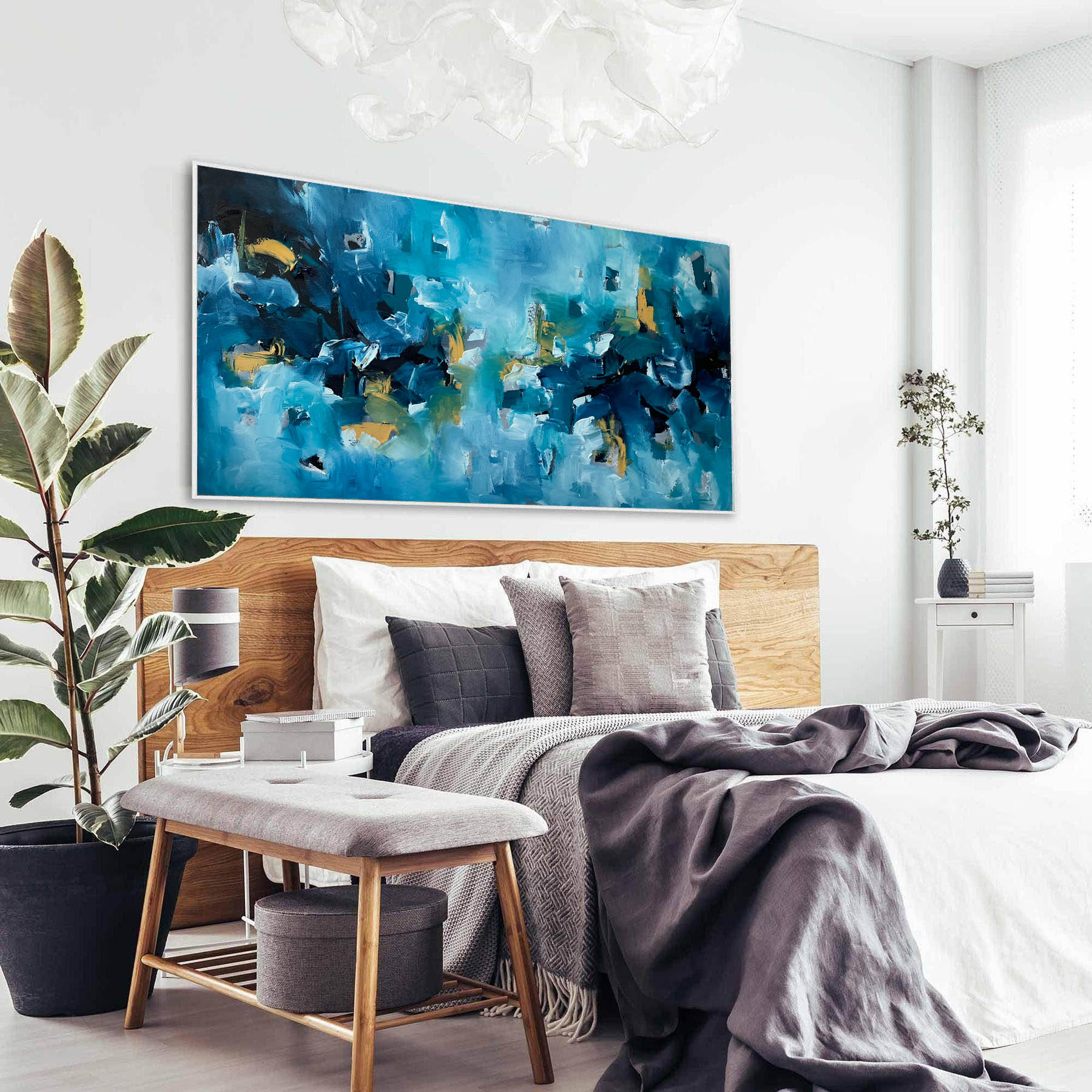 Dreaming - Original Painting-framed-Painting-Abstract House