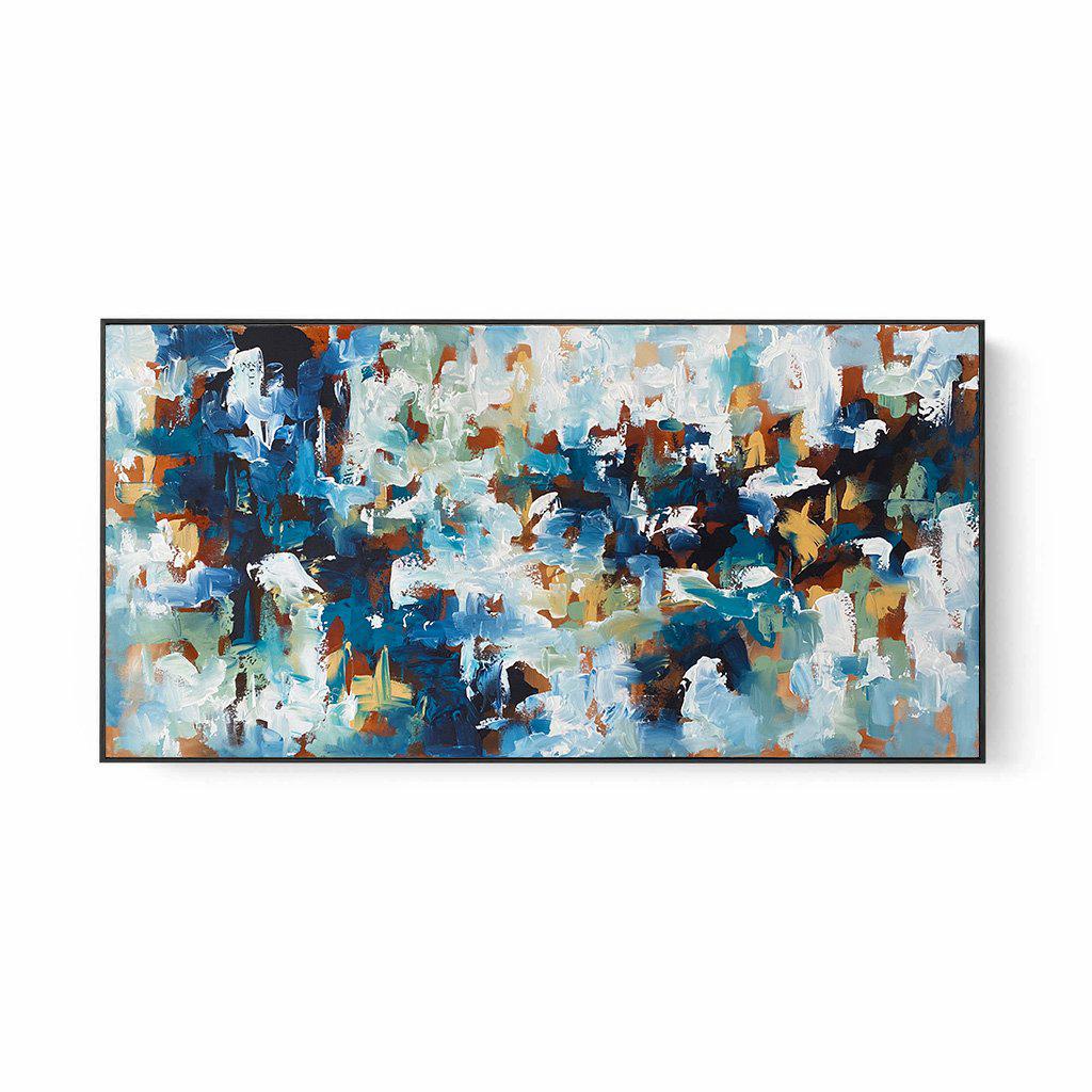 Overcoming This - 150x76 cm - Original Painting Painting - Abstract House