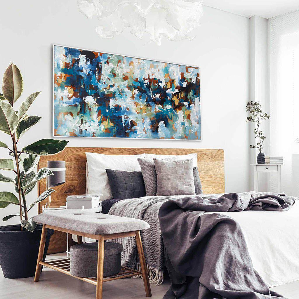 Overcoming This - 150x76 cm - Original Painting Painting - Abstract House