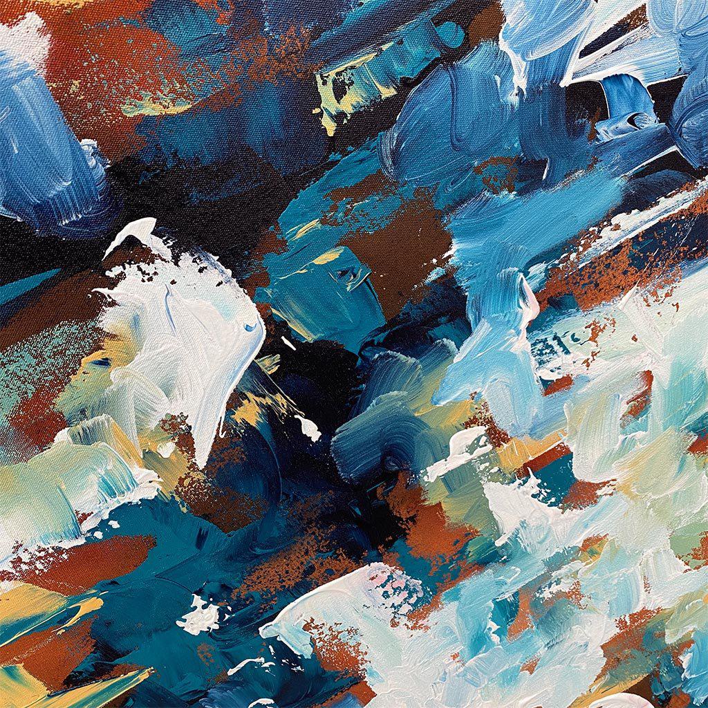 Overcoming This - 150x76 cm - Original Painting Painting - Abstract House