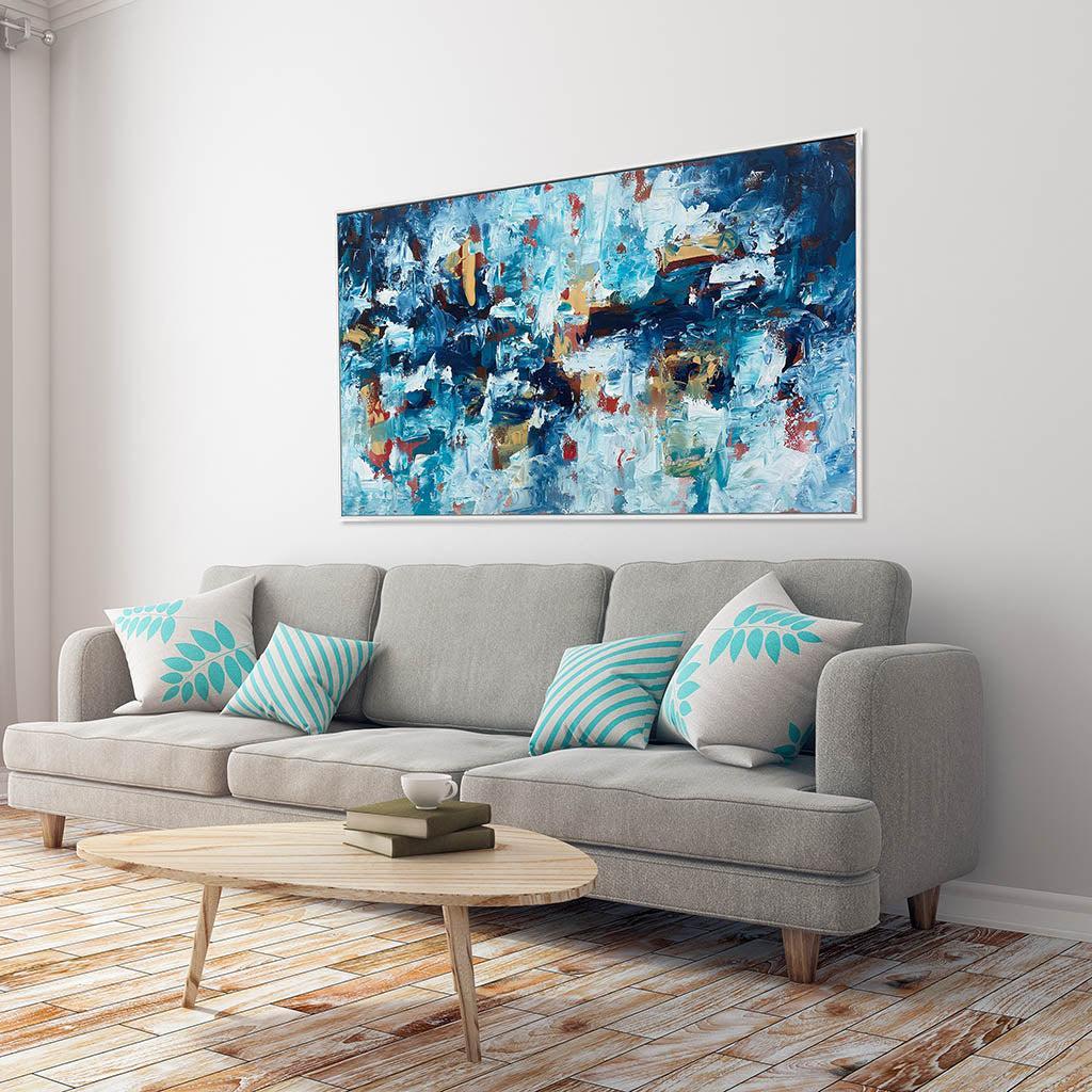 Fables - Original Painting-framed-Painting-Abstract House