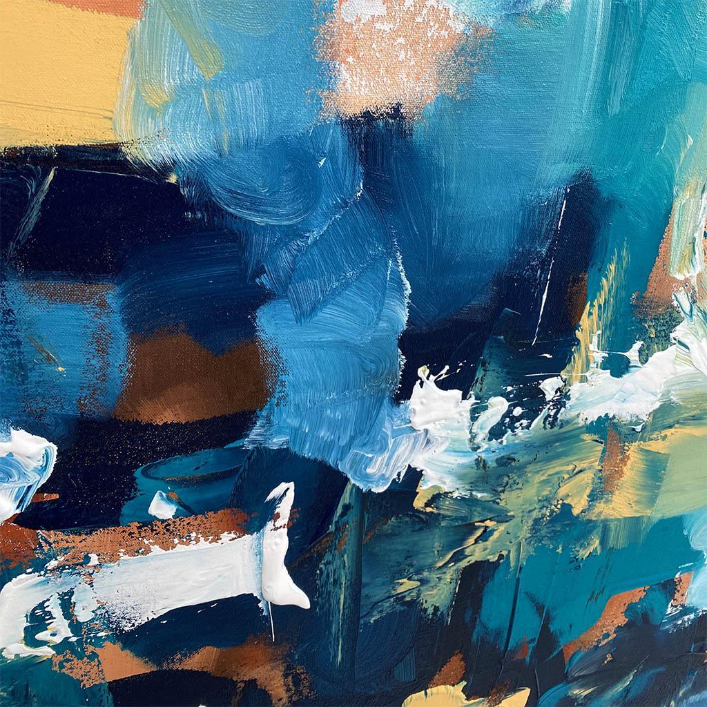 The Morning After II - Original Painting-framed-Painting-Abstract House