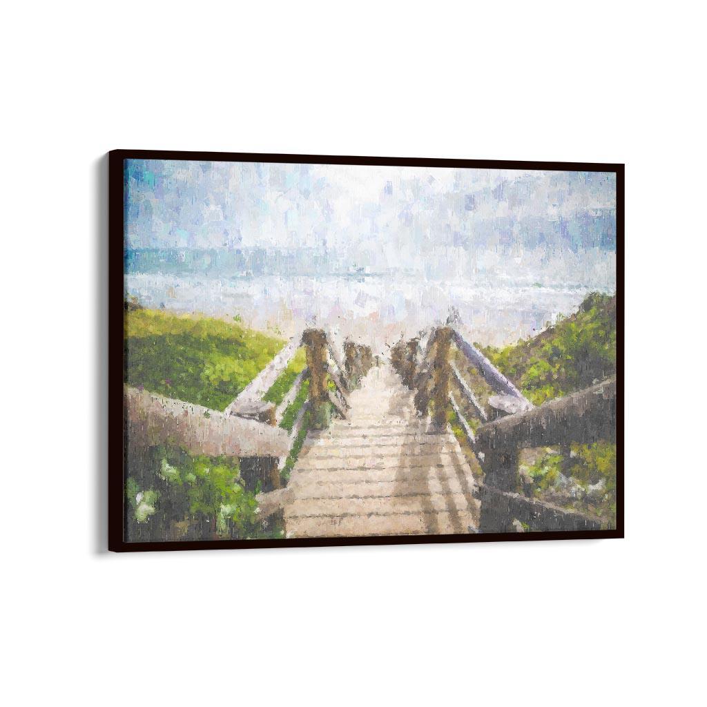 Path To The Beach Canvas Print-Abstract House