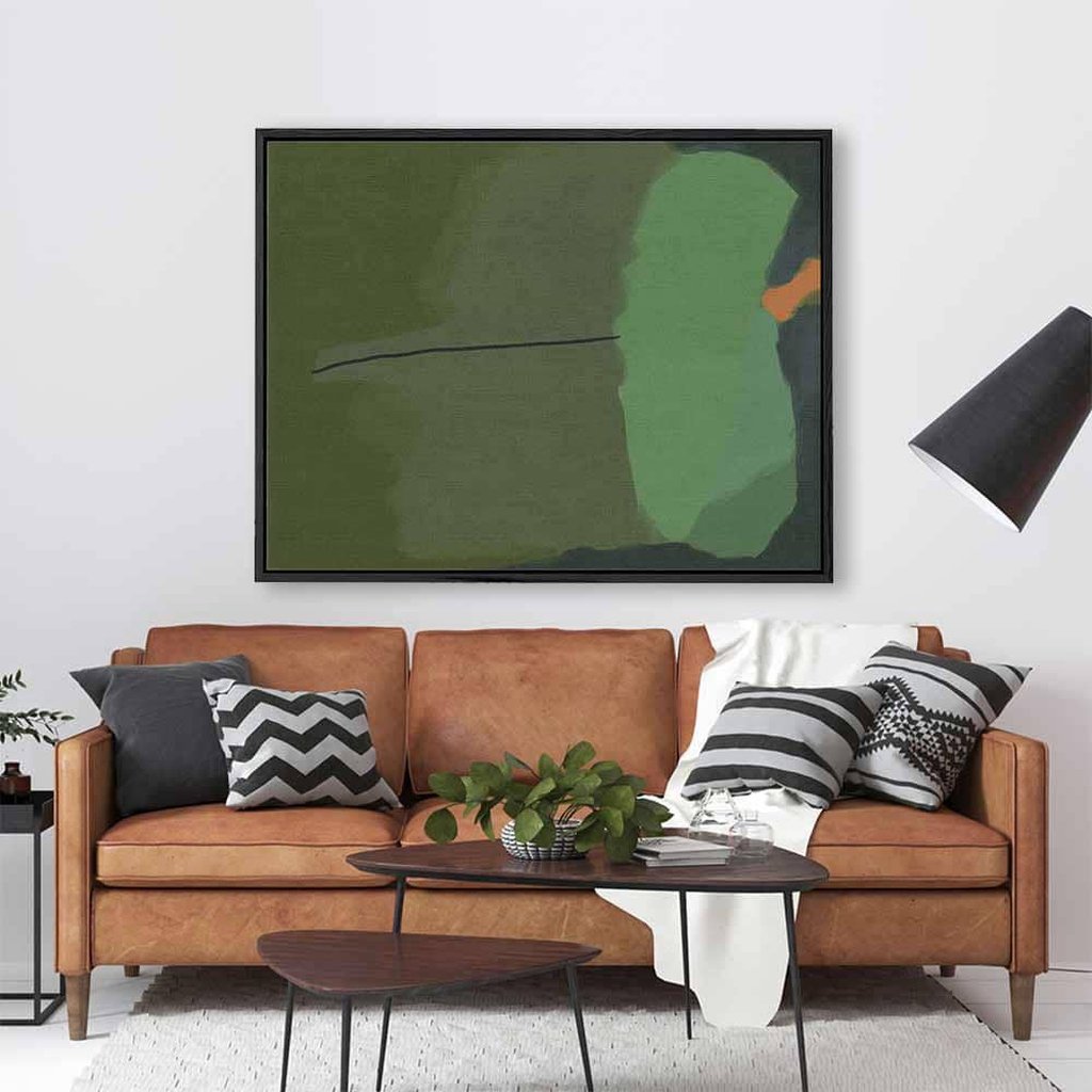 Rothko Green Canvas Print   Rothko Green Canvas Print Abstract House 2 