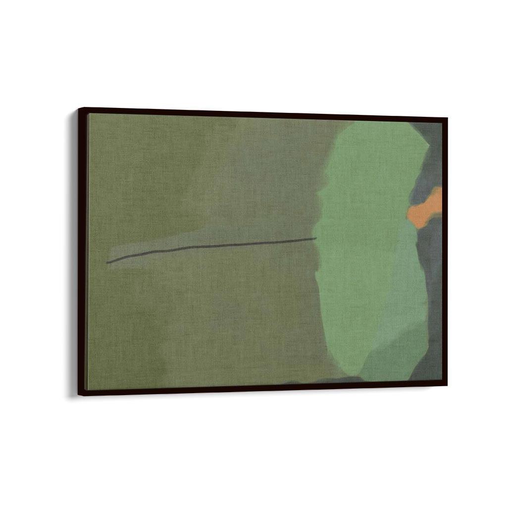 Rothko Green Canvas Print White Canvas Prints - Abstract House