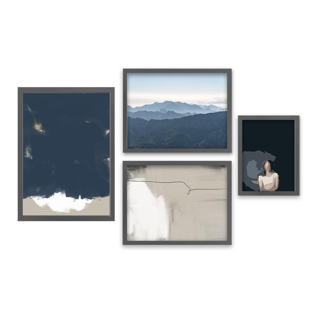 Sand and Sky Gallery Wall Art Gallery Wall Art - Abstract House