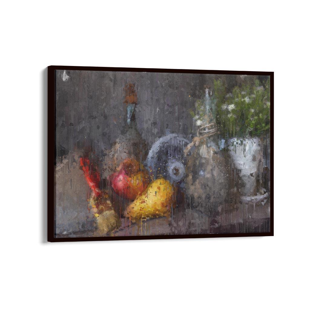 Still Life Fine Art Painting Canvas Print-Abstract House
