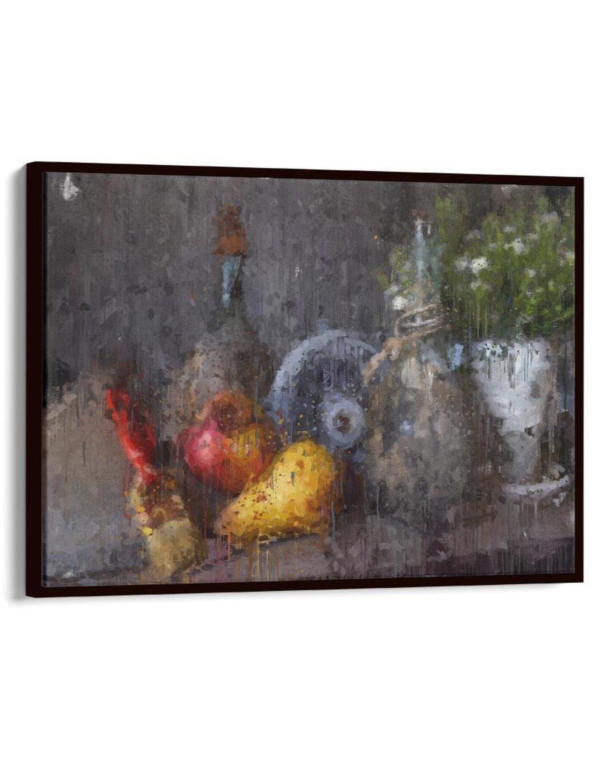 Still Life Fine Art Painting Framed Canvas-Abstract House