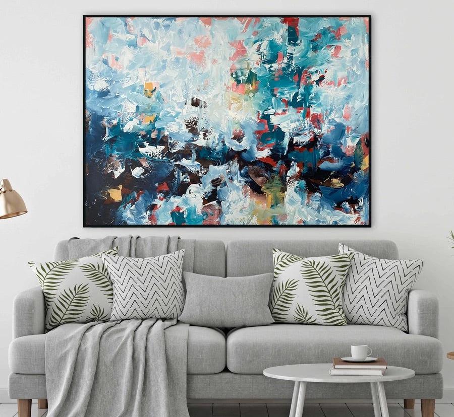 The Beat Of The Ocean - Original Painting Painting - Abstract House