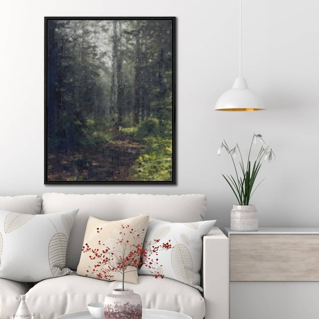 The Forest Oil Painting Canvas Print