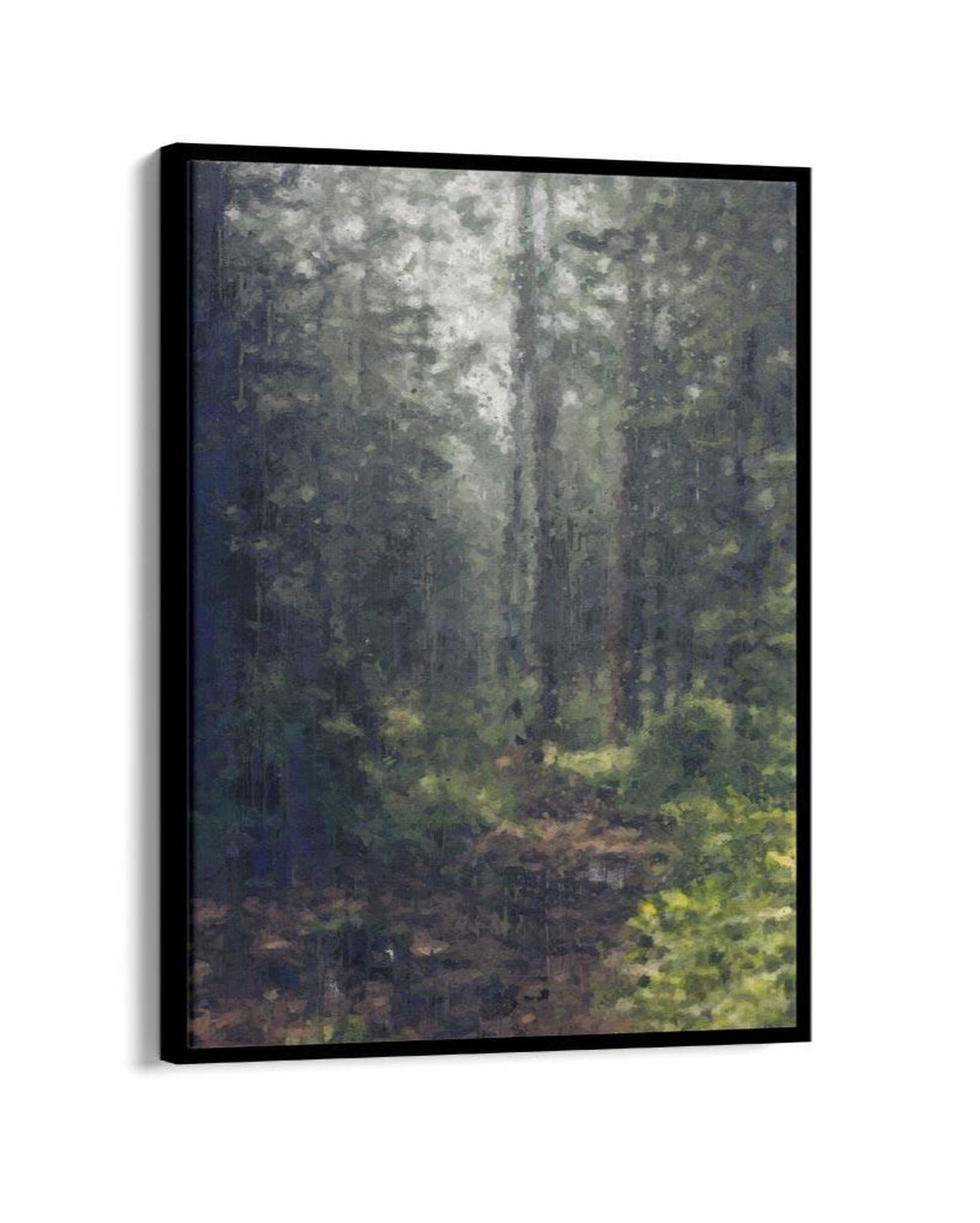 The Forest Oil Painting Framed Canvas-Abstract House