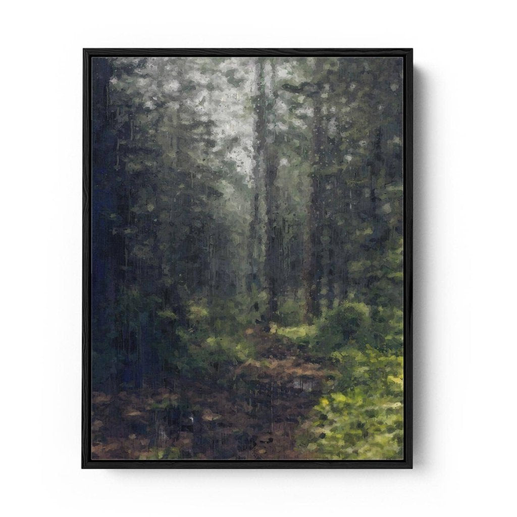 The Forest Oil Painting Canvas Print